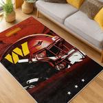 nfl washington commanders area rug non slip football carpet home decor gift idea for fans living room wscd246