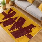 nfl washington commanders area rug non slip football carpet home decor gift idea for fans living room wscd251