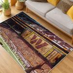 nfl washington commanders area rug non slip football carpet home decor gift idea for fans living room wscd253