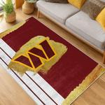 nfl washington commanders area rug non slip football carpet home decor gift idea for fans living room wscd254