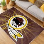 nfl washington commanders area rug non slip football carpet home decor gift idea for fans living room wscd83