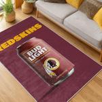 nfl washington commanders area rug non slip football carpet home decor gift idea for fans living room wscd85