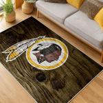 nfl washington commanders area rug non slip football carpet home decor gift idea for fans living room wscd91