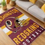 nfl washington commanders area rug non slip football carpet home decor gift idea for fans living room wscd96
