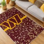 nfl washington commanders area rug non slip football carpet home decor gift idea for fans living room wscd98