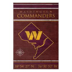 nfl washington commanders area rug non slip football carpet home decor gift idea for fans wscd101