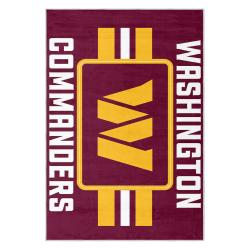 nfl washington commanders area rug non slip football carpet home decor gift idea for fans wscd104