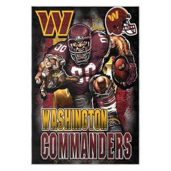 nfl washington commanders area rug non slip football carpet home decor gift idea for fans wscd106