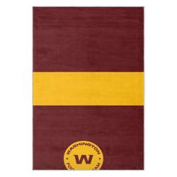 nfl washington commanders area rug non slip football carpet home decor gift idea for fans wscd107
