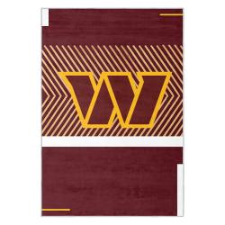 nfl washington commanders area rug non slip football carpet home decor gift idea for fans wscd111