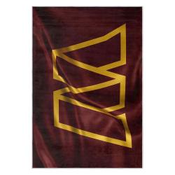 nfl washington commanders area rug non slip football carpet home decor gift idea for fans wscd112