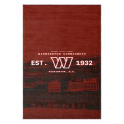 nfl washington commanders area rug non slip football carpet home decor gift idea for fans wscd124