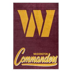 nfl washington commanders area rug non slip football carpet home decor gift idea for fans wscd133