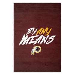 nfl washington commanders area rug non slip football carpet home decor gift idea for fans wscd134