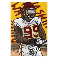 nfl washington commanders area rug non slip football carpet home decor gift idea for fans wscd138