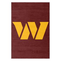 nfl washington commanders area rug non slip football carpet home decor gift idea for fans wscd140