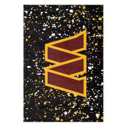 nfl washington commanders area rug non slip football carpet home decor gift idea for fans wscd142