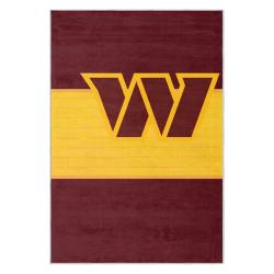 nfl washington commanders area rug non slip football carpet home decor gift idea for fans wscd160