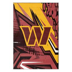 nfl washington commanders area rug non slip football carpet home decor gift idea for fans wscd161
