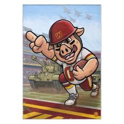 nfl washington commanders area rug non slip football carpet home decor gift idea for fans wscd182