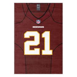nfl washington commanders area rug non slip football carpet home decor gift idea for fans wscd194