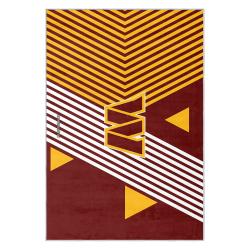 nfl washington commanders area rug non slip football carpet home decor gift idea for fans wscd202