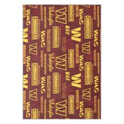 nfl washington commanders area rug non slip football carpet home decor gift idea for fans wscd206