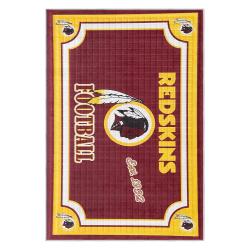 nfl washington commanders area rug non slip football carpet home decor gift idea for fans wscd208