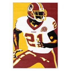 nfl washington commanders area rug non slip football carpet home decor gift idea for fans wscd210