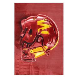 nfl washington commanders area rug non slip football carpet home decor gift idea for fans wscd213