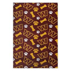 nfl washington commanders area rug non slip football carpet home decor gift idea for fans wscd225