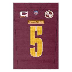 nfl washington commanders area rug non slip football carpet home decor gift idea for fans wscd227