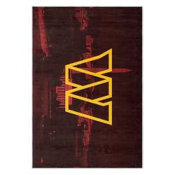 nfl washington commanders area rug non slip football carpet home decor gift idea for fans wscd234