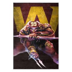 nfl washington commanders area rug non slip football carpet home decor gift idea for fans wscd238