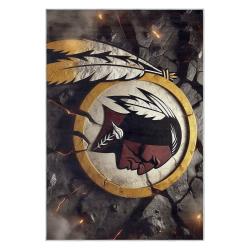 nfl washington commanders area rug non slip football carpet home decor gift idea for fans wscd239