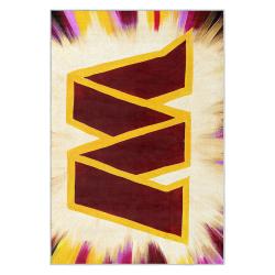 nfl washington commanders area rug non slip football carpet home decor gift idea for fans wscd245