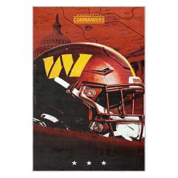 nfl washington commanders area rug non slip football carpet home decor gift idea for fans wscd246