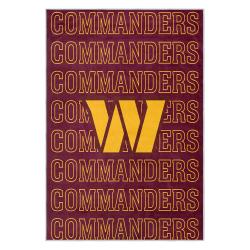 nfl washington commanders area rug non slip football carpet home decor gift idea for fans wscd80