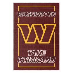 nfl washington commanders area rug non slip football carpet home decor gift idea for fans wscd81