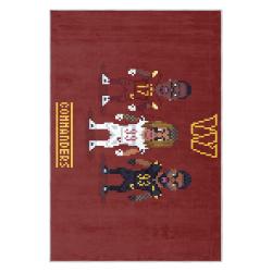 nfl washington commanders area rug non slip football carpet home decor gift idea for fans wscd84