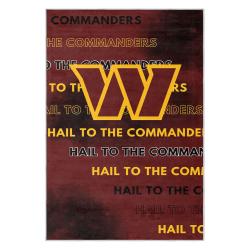 nfl washington commanders area rug non slip football carpet home decor gift idea for fans wscd86