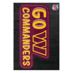nfl washington commanders area rug non slip football carpet home decor gift idea for fans wscd92