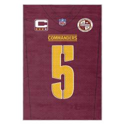 nfl washington commanders area rug non slip football carpet home decor gift idea for fans wscd97