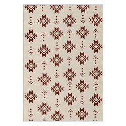 red southwestern tribal area rug boho native american pattern nonslip washable rug for bedroom