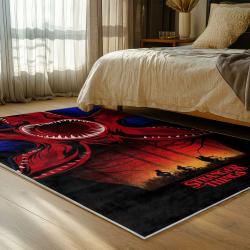 stranger things movie carpet area rug home decor bedroom gift for fans gift for son st121