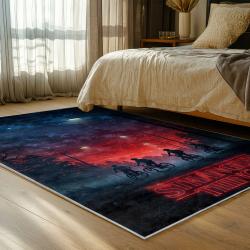 stranger things movie carpet area rug home decor bedroom gift for fans gift for son st146