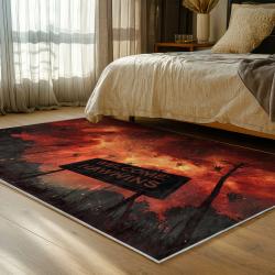stranger things movie carpet area rug home decor bedroom gift for fans gift for son st150