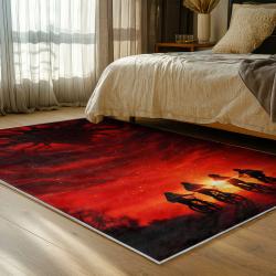 stranger things movie carpet area rug home decor bedroom gift for fans gift for son st152