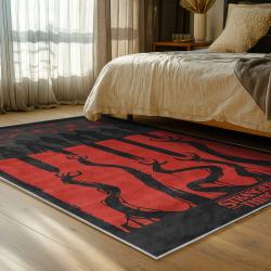 stranger things movie carpet area rug home decor bedroom gift for fans gift for son st17