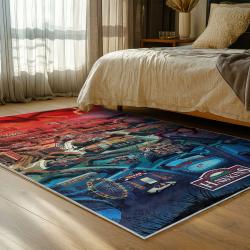 stranger things movie carpet area rug home decor bedroom gift for fans gift for son st21